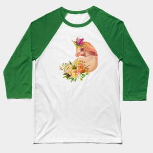 Unicorn Roses Bouquet Baseball T-Shirt